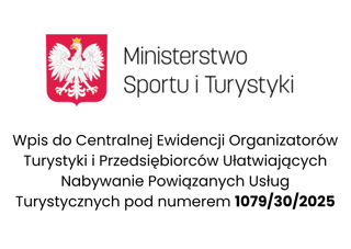 Wpis firmy do Centralnej Ewidencji Organizatorów Turystyki
